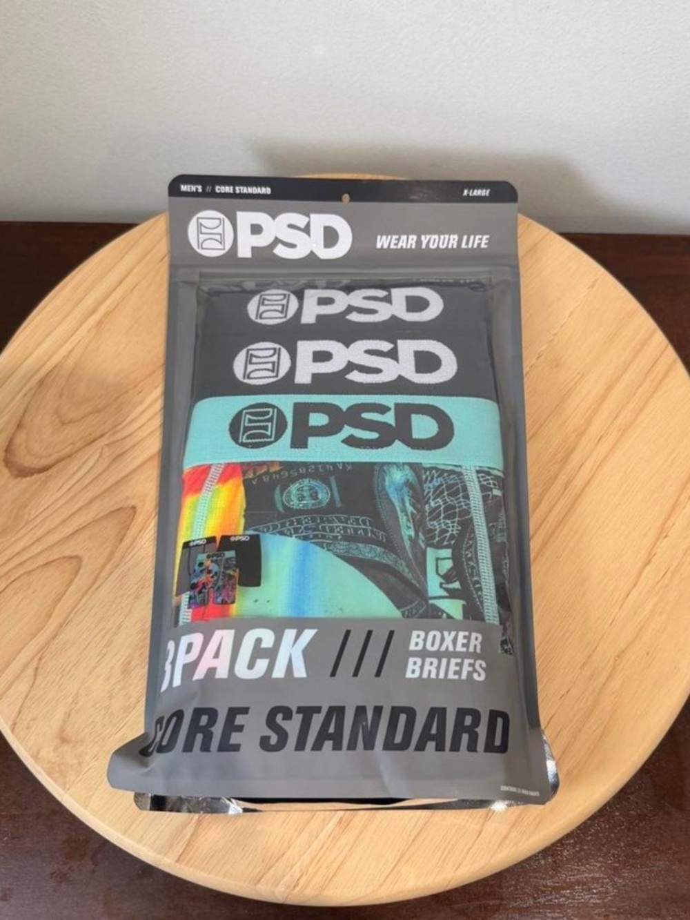 PSD 3 Pack Core Standard Boxer Briefs Underwear Shorts Dead Loot Size XL NEW